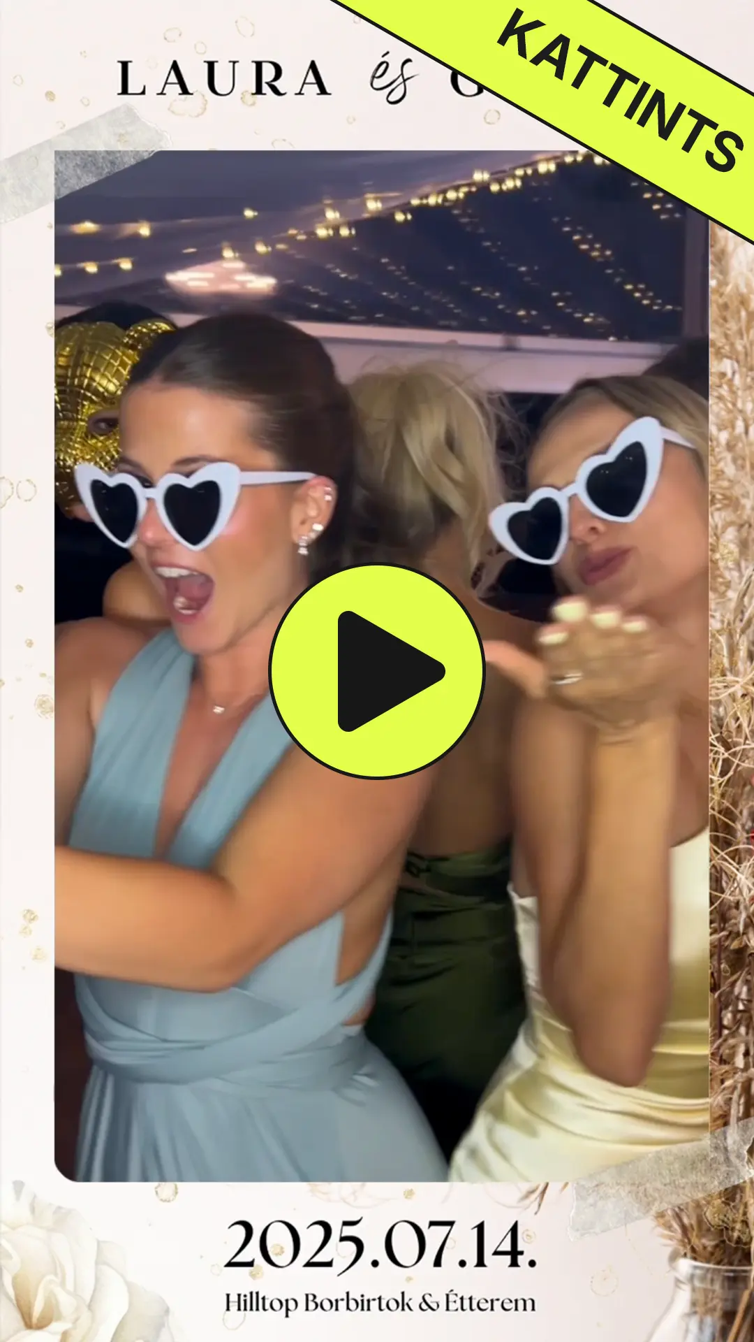 360 fokos esküvői videó borítókép 1